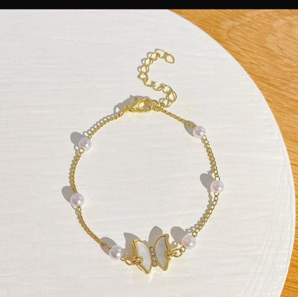 Pearl butterfly Bracelets